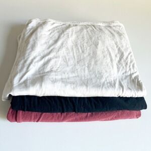 Lou Lou Little Buggins Bundle Lot (3) Baby Nursery Bamboo Swaddle Blankets